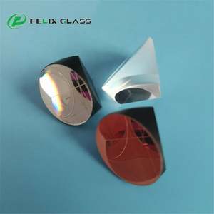 FELIX Prisme cubique professionnel en verre optique de silice fondue/BK7, argenté/AL/cuivre, sans revêtement, tolérance d'angle de 3 arcmin, garantie 3 ans - Product Image 1