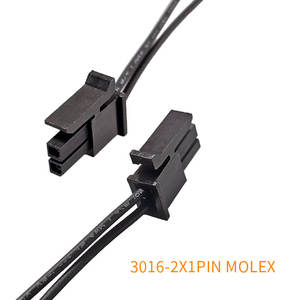 Kustom Terminal terisolasi o-ring bulat Molex 2 Pin konektor UL11028 pemasangan kabel untuk Kabel Daya - Product Image 2