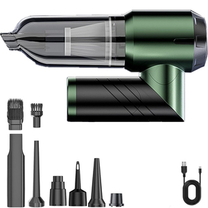Aspirateur de voiture sans fil 100 000 tr/min avec moteur sans balais, aspiration extrême 16 000 Pa, mini-aspirateur portatif avec souffleur d'air et port Type-C - Product Image 1