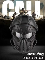 Ensemble de casque tactique intégral, équipement de protection du visage, casque rapide, masque facial Alien pour jeux de rôle