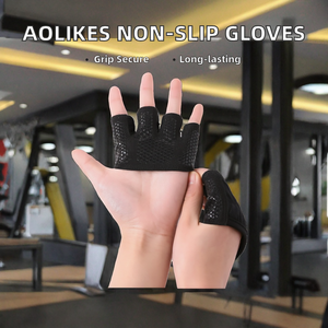 ZEBRA SPORTS Microfiber Fashion Non-slip Weight Lifting Building Training Sports <b>Gloves</b> Four Finger Half Finger Unisex Hand - Product Image 2