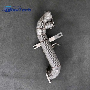 ท่อลงแรงดันสูง FlowTech สำหรับ Alfa Romeo Giulia 2.0T OPF – ผลิตจากสแตนเลส T304 พร้อมแผ่นกันความร้อน ติดตั้งได้โดยตรง - Product Image 5