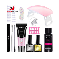 Kit de Gel UV pour Ongles FENGFLY 6 Pièces en Résine Écologique, Lampe UV et Kit de Modélisation, Certifié ISO 02, pour Débutants en Nail Art - Commande en Gros Prête à Expédier