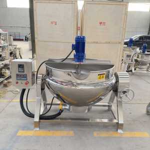 Machine à confiture de fruits à usage commercial, marmite de cuisson avec capacité de 60 kg/h, équipement de mélange et de chauffage de confiture - Product Image 3