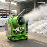 Canon à brouillard électrique pour coton textile, portée 30-80M, pour la suppression de la poussière et l'humidification, idéal pour les usines de fibres et les fileries