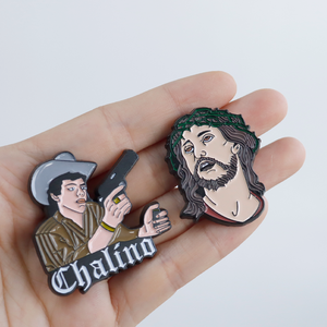 2023 Mới Tùy Chỉnh Mexico Kim Loại Men Cao Bồi Bóng Chày Hat Cap Clip Pin Phim Hoạt Hình Mens Mũ Cao Bồi Pin - Product Image 6