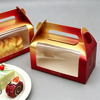 Boîte à pâtisserie, boîte à pizza, boîte cadeau en carton doré de luxe, boîte pliante, logo personnalisé, impression UV, emballage écologique, recyclable