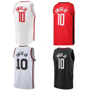 Houston #10 Jabari Smith Jr. Jersey basket ricamato camice traspirante loghi per edizione della città giovanile cucita - Product Image 1