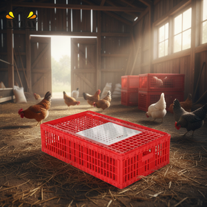 New Open Top Door Chicken Transport Coop AYTAV-12-16 Capacity All Seasons Use PE Material -20C to +80C Temperature Endurance - Product Image 3