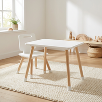 Chaise en bois pour enfants Nordic Safe, montage facile, chaise en bois écologique pour enfants