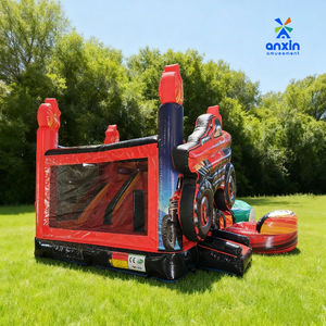 Château <span class=keywords><strong>gonflable</strong></span> sur le thème de la voiture impressionnante avec toboggan intérieur spacieux pour le jeu actif toboggan avec pente douce convient aux petits - Product Image 1