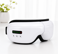 Masque de massage oculaire à pression d'air, chauffant et vibrant avec musique, rechargeable par USB-C, marque privée JY008
