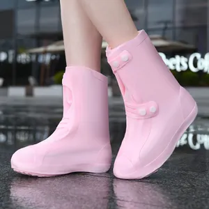 Sıcak satış açık ayakkabı koruyucuları yeniden kullanılabilir yağmur çizmeleri silikon Tpe su geçirmez ayakkabı kapakları