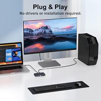 Commutateur USB 3.2 pour 2 ordinateurs partageant des périphériques USB C et A, commutateur USB 4 ports