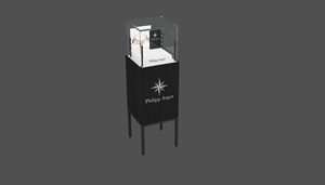 <span class=keywords><strong>Comptoir</strong></span> de vente au détail moderne Funroad en bois de qualité supérieure, vitrine en verre haut de gamme, présentoir à bijoux en métal pour bijouterie - Product Image 4