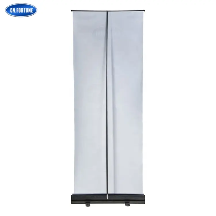 Digital Slim Base Aluminium PVC Schwarz Stehende Rollup Banner Stand Display Ständer