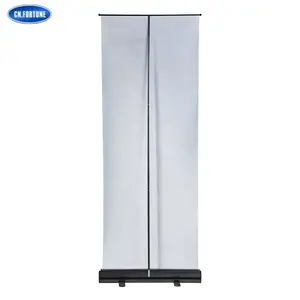 Digital Slim Base Aluminum Pvc Black Standing Rollup Banners Stand Display Stands