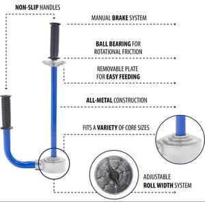 Outil d'emballage de palettes, machine d'emballage, distributeur <span class=keywords><strong>manuel</strong></span> réglable de film étirable transparent en PE pour boîte en carton - Product Image 4