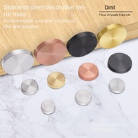 Moderne En Acier Inoxydable 304 Miroir Clou Couverture Décorative Verre Acrylique Publicité Clou Fixation Vis Home Gym Meubles Matériel
