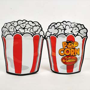 Bolsas de Mylar con Forma de Palomitas de Maíz, Bolsas de Embalaje con Forma Personalizada y Cierre de Cremallera para Sellado Térmico - Product Image 4