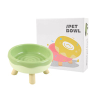 2 en 1 boîte de couleur personnalisée accessoires pour chats fournitures pour animaux de compagnie bol d'eau pour animaux de compagnie avec support bols et mangeoires pour chat chien animal de compagnie