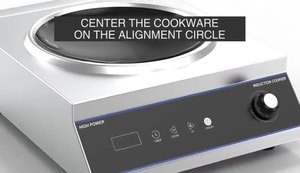 Cocina de Inducción Eléctrica Comercial para Comercio Transfronterizo, 3000W de Alta Potencia, Diseño Cóncavo, Estándar Americano 110V, Pantalla LCD Impermeable en Inglés - Product Image 4