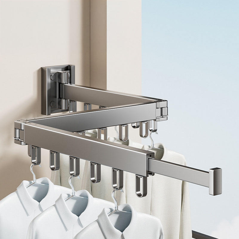 No Drill Clothes Rack Space-Saving Wall Mounted Organizer