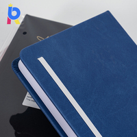 Agenda professionnel personnalisé en cuir PU B6 pour salon professionnel, motif de présentation haut de gamme, gaufrage à sec, matières premières durables