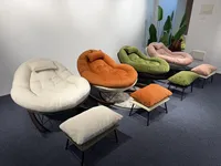 Fauteuil inclinable à bascule pour salon, canapé familial pour personne paresseuse, chaise longue décontractée individuelle pour balcon avec repose-pieds