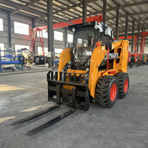 Pemuat Skid Steer Mini baru 950kg roda kecil melewati muatan dengan lampiran ember - Product Image 1