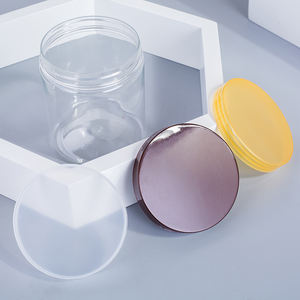 Bocaux en plastique PET transparent de 500 ml pour aliments, miel, sucre, bonbons, compléments vitaminiques avec couvercle à vis - Product Image 6