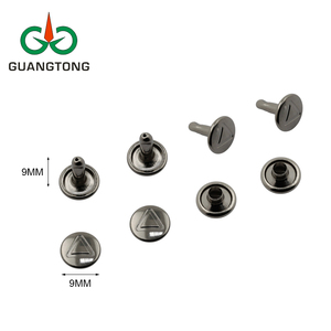 Biểu Tượng Tùy Chỉnh 9 Mm Kim Loại Đầu Tròn Nickel Brass Đinh Tán Cho Da - Product Image 4