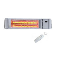 Élément chauffant infrarouge pour terrasse extérieure, montage au plafond, 1500W, tube chauffant en quartz à fibres de carbone infrarouges LDHR009-KB