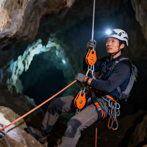 Polea Simple y Doble Universal <span class=keywords><strong>de</strong></span> Aluminio, Resistencia <span class=keywords><strong>de</strong></span> Rotura <span class=keywords><strong>de</strong></span> 500 kg, Elevador <span class=keywords><strong>de</strong></span> Carga, Protección Contra Caídas, Venta al Por Mayor - Product Image 1