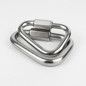 ห่วงโซ่ห่วงล็อคแบบห่วงโซ่รูปวงรีทำจากสเตนเลสสตีล304/316ห่วงโซ่การเชื่อมโยงที่รวดเร็ว Maillon Rapide รูปวงรี (สแตนเลส) - Product Image 2