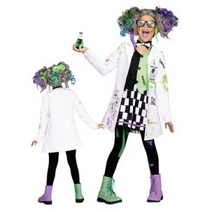 Costume de <span class=keywords><strong>scientifique</strong></span> fou pour enfants, veste de jeu de rôle pour Halloween avec lunettes de soleil - Product Image 1