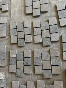 बाहरी ग्रेनाइट टाइलें 2 सेमी पैवर्स बाहरी मंजिल के लिए मेष पैटर्न के साथ ग्रेनाइट पत्थर की पैकिंग कार - Product Image 3