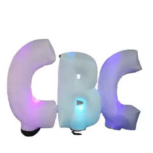 Factory Customized Advertising Led Lighting Big Inflatable Number And Letters, Inflatable Alphabet For Birthday Party