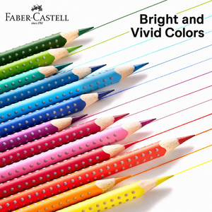Crayons de couleur Faber-Castell à base d'huile, crayons de couleur à pointe pinceau, pour étudiants en <span class=keywords><strong>art</strong></span>, effaçables, antidérapants, 12 couleurs, 24 couleurs - Product Image 6