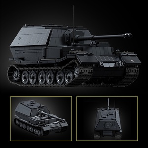 12GO97021 Rompebloques de Construcción de Modelo Militar del Destructor Ferdinand de la Segunda Guerra Mundial, Juguete de Bloques de Construcción para Ensamblar - Product Image 2