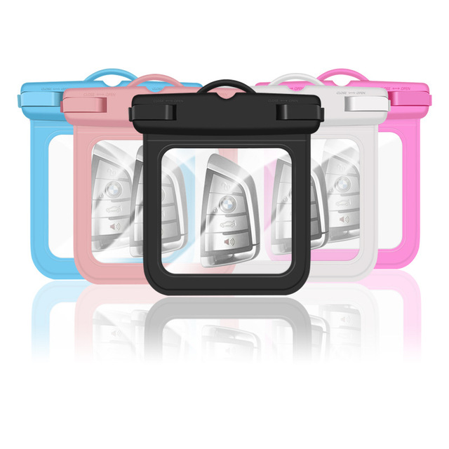 Small Floating Keys Holder Pouch Clear TPU IPX8 Travel Dry Bag Waterproof Bag for Swimming Surfing Water Sports