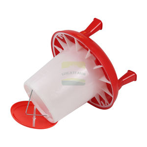 Barili di mangime per polli ispessiti mangiatoie per pollame per polli anatre forniture di allevamento di oche alimentatori per animali - Product Image 5