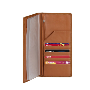 Nouveau femmes longue blocage étanche en cuir PU portefeuille Vintage mode <span class=keywords><strong>porte</strong></span>-carte <span class=keywords><strong>chéquier</strong></span> couverture Portable chaînes décoration - Product Image 3