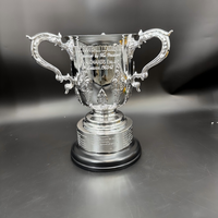 Nouveau modèle de trophée de la Coupe de la Ligue de football 2026, plaqué argent, logo personnalisé, pour récompenses de football et souvenirs sportifs