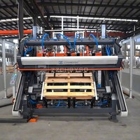 Ligne de production automatique de palettes en bois européennes ZZCHRYSO, capacité de 35 à 75 pièces/heure, avec contrôle PLC et écran tactile