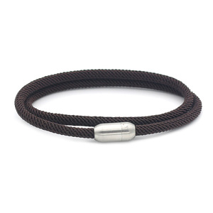 Bracelet en paracorde nautique multicolores à double couche avec fermoir magnétique et logo laser personnalisable - Product Image 6