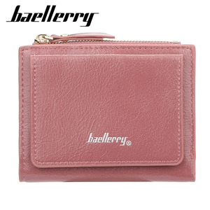 Cartera corta Baellerry para mujer, de piel sintética, plegable, con cremallera, monedero, tamaño mini, para uso diario. - Product Image 4