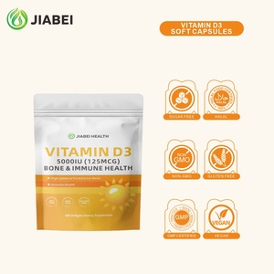 Fabricant de vitamines OEM, <span class=keywords><strong>capsule</strong></span> molle de vitamine <span class=keywords><strong>D3</strong></span> pour adultes, soutient la santé osseuse globale, compléments alimentaires en gros - Product Image 1