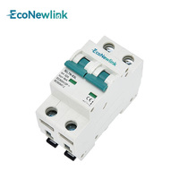 EcoNewlink Interruptor Automático Miniatura de CC de 1 Polo NL7N-63L Tipo C 250V~ 50/60Hz 6kA 3A-63A Montaje en Riel PA/PC/DMC