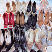 Sepatu Hak Tinggi Kulit Bekas Berkualitas dari Betterchina, Pabrik Sepatu Wanita Musim Panas Ukay, Barang Bekas Bersih